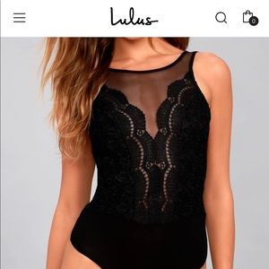 NWT LuLu’s Cali Cantina Lace Bodysuit
